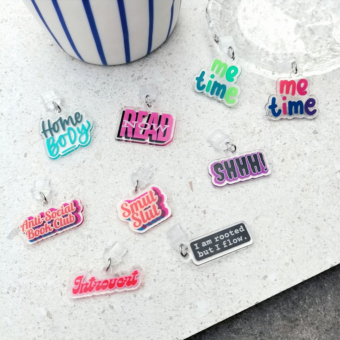 Acrylic Kindle Charm Dust Plug ME TIME COLLECTION